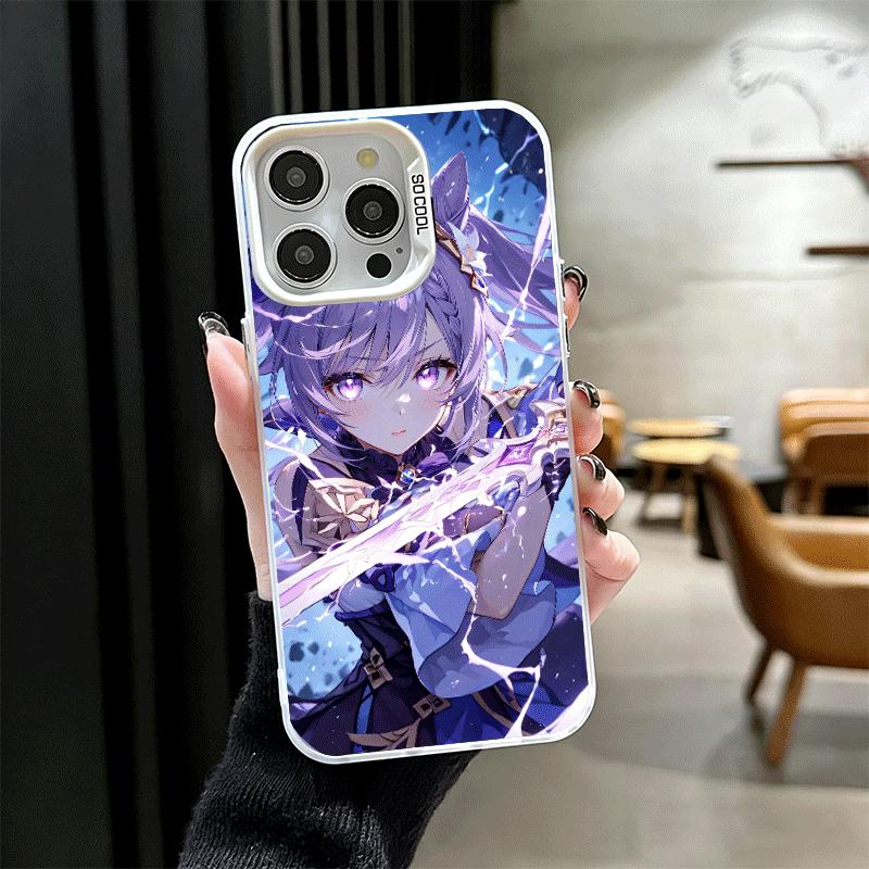 Genshin Impact Кецин Ударопрочный Чехол для Телефона для iPhone 17 Air 16 16E 15 Pro Max 14 Plus 13 Mini 12 Задняя Крышка Противоударный Fundas