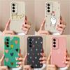 Pretty Love Heart Cover For Oppo Realme C61 Narzo N63 C63 C 61 Reno12 Pro F 12f Phone Cases Matte Liquid Silicone Shockproof Anti Drop Bumper Housing