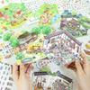 3D Стерео DIY Коллаж Пейзажные Наклейки - Матовый ПЭТ Вырубные для Журналинга и Миниатюрных Сцен