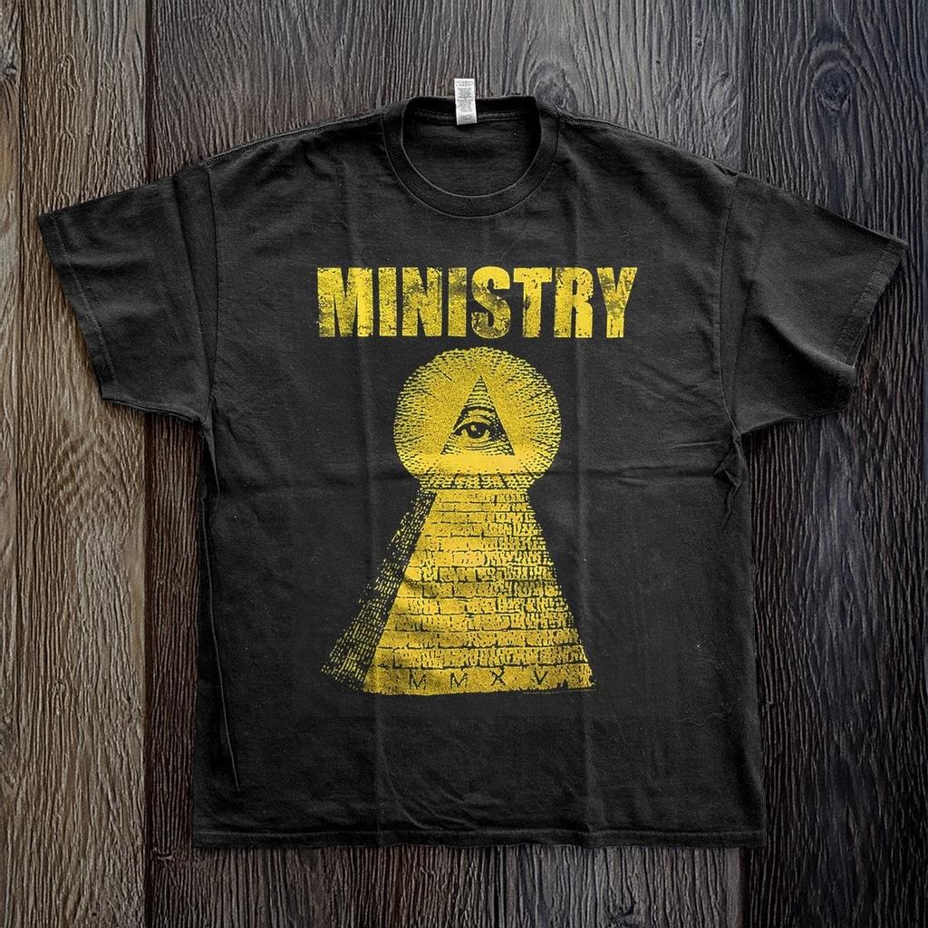 Ministry Pyramid Eyes Unisex Black T-shirt S-