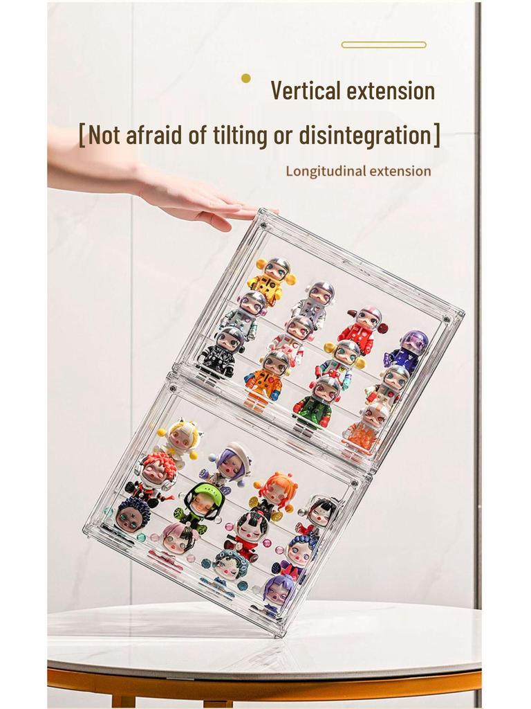 Transparent Display Case for Action Figures, Model Figurines, and LEGO - Dustproof Storage Cabinet