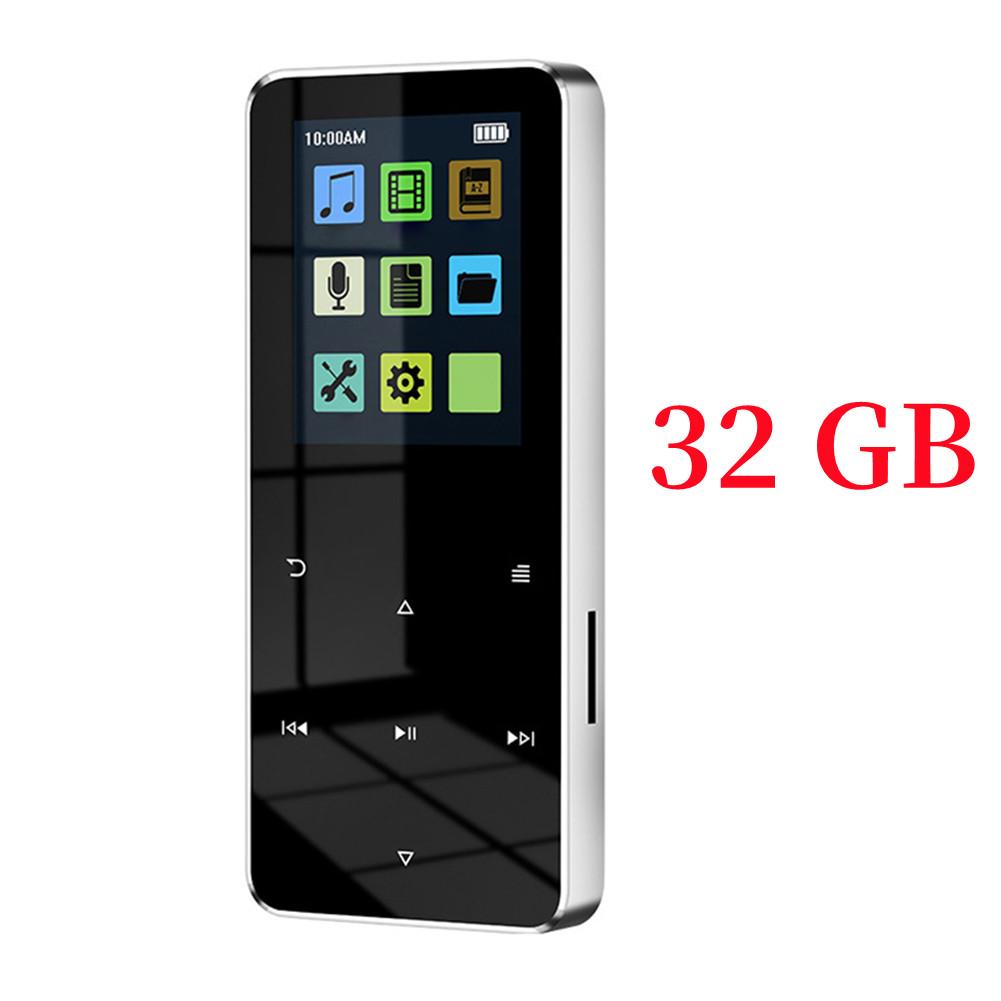 Mp3/mp4-плеер со встроенным динамиком Bluetooth 5.0, сенсорная клавиша, FM-радио, воспроизведение видео, электронная книга, Hi-Fi, металлический мини-плеер Walkman, поддержка Tf-карты