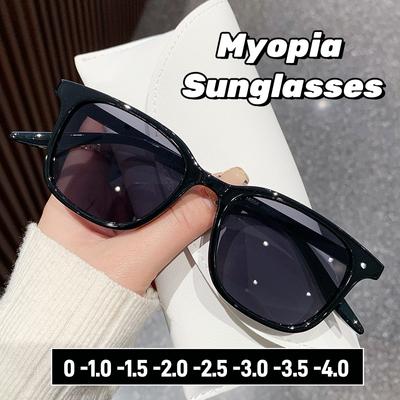 Новый стиль, солнцезащитные очки для близорукости, ретро, ​​маленькая оправа, женские солнцезащитные козырьки, очки для путешествий, вождения, минус диоптрий, солнцезащитные очки