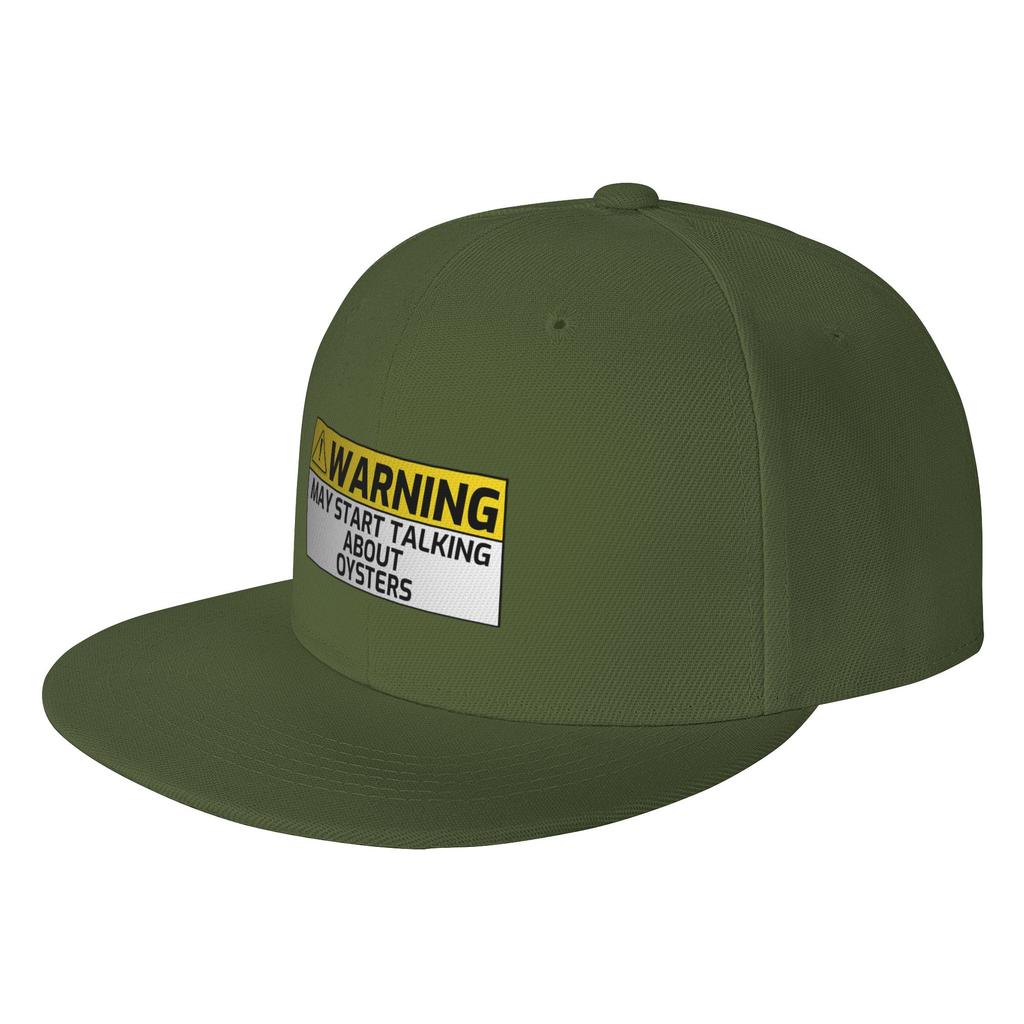 Fashion Warning May Spontaneously Start Talking About Oysters Flat Brim Sun Hat  Easy To Clean Baseball Caps