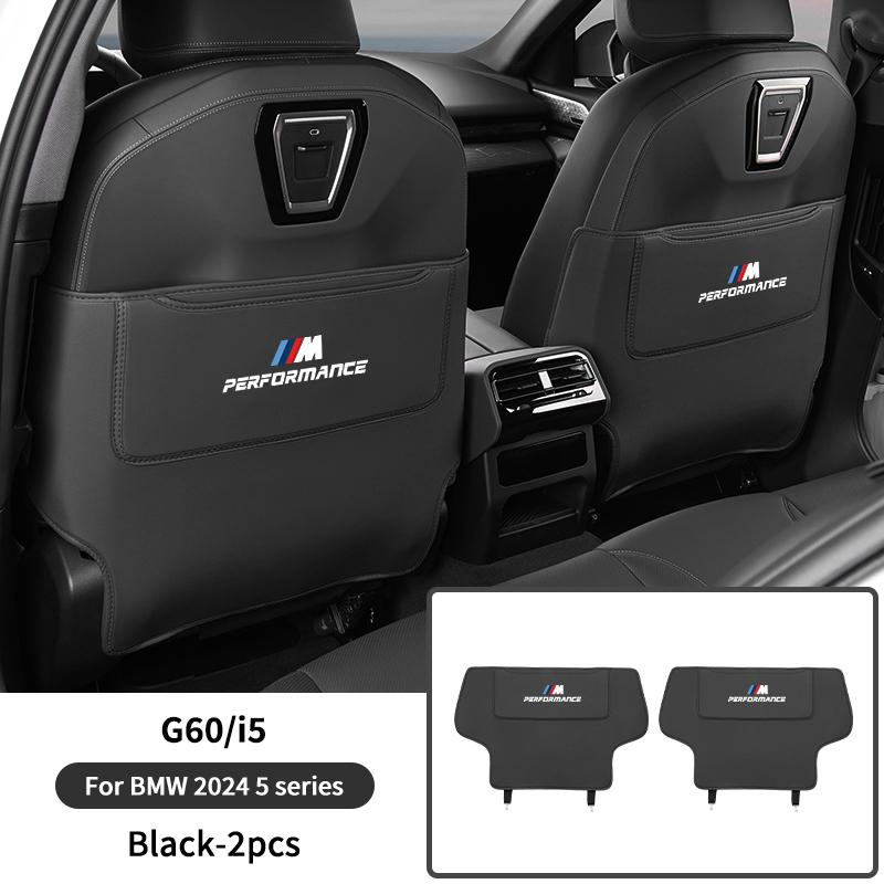 2025 Hot Car Seat Back Anti Kick Pad Leather Protector Cover For BMW 5 Series F10 G30 G38 G60 X1 U11 Auto interior Decoration Ac