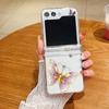 Для Samsung Galaxy Z Flip6 Flip5 Flip4 Прозрачный чехол с рисунком бабочки Складная прозрачная крышка для Samsung Galaxy Z Flip 6 5 4 3