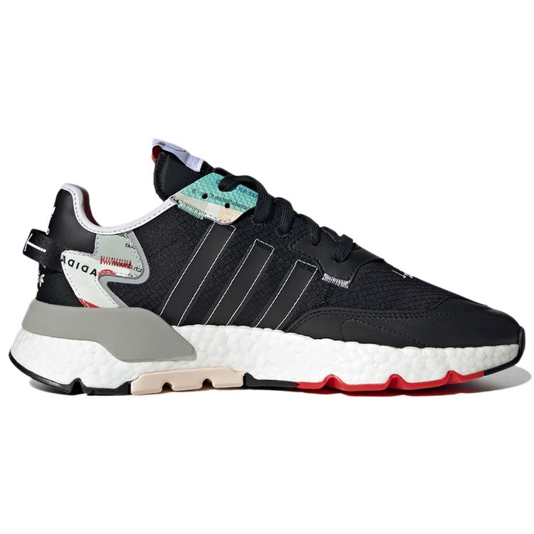 Adidas Оригинальные Nite Jogger Тканевые Спортивные Удобные Амортизирующие Износостойкие Легкие Низкие Повседневные Кроссовки GW4228