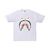 Bape Abc Золотая молния Акула Футболка OZXTEM110009C