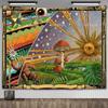 Психоделический грибной настенный гобелен Эстетический декор комнаты Винтажный гобелен Таро Ковры Украшение спальни Картина маслом