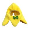 Plush Cat Costume Banana Hat Pet Halloween Banana Hat Applies to Cats Kitten Puppy Wear