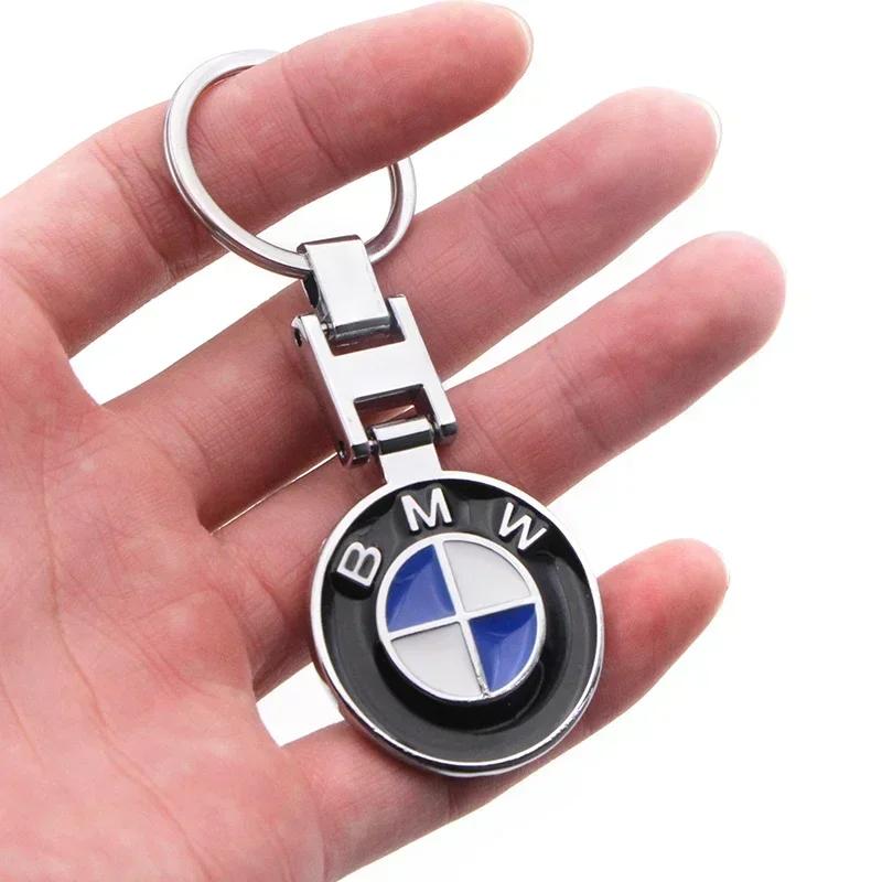 New 2025 For BMW 1pc car badge emblem keychain metal Car key ring car decoration keychain For Bmw e46 e90 e60 e39 f30 e36 f10 f2