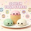 Эластичные игрушки для хлеба, разноцветные, реалистичные, гигантская булочка на пару, сжимаемая игрушка, многоразовая, с низким отскоком, игрушки для снятия стресса, декор для дома, подарок
