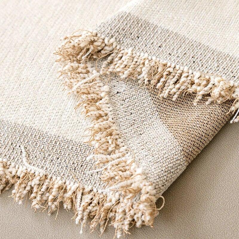 Чехол для дивана из синели, одеяло для проживания в семье, спальня, универсальное для всех сезонов, полотенце, пылезащитное декоративное полосатое полотенце для дивана, чехол