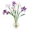 1PC Flower Arrangement Fake Flowers Iris Flower Branch Home Decor Silk 2 Heads Iris Flores Artificial Flower Wedding Decoration