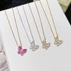Latest Hot Brand Vintage Women's Necklace Luxury Jewelry For Women 925 Silver Butterfly Shape Designer Pendant Chain Necklaces