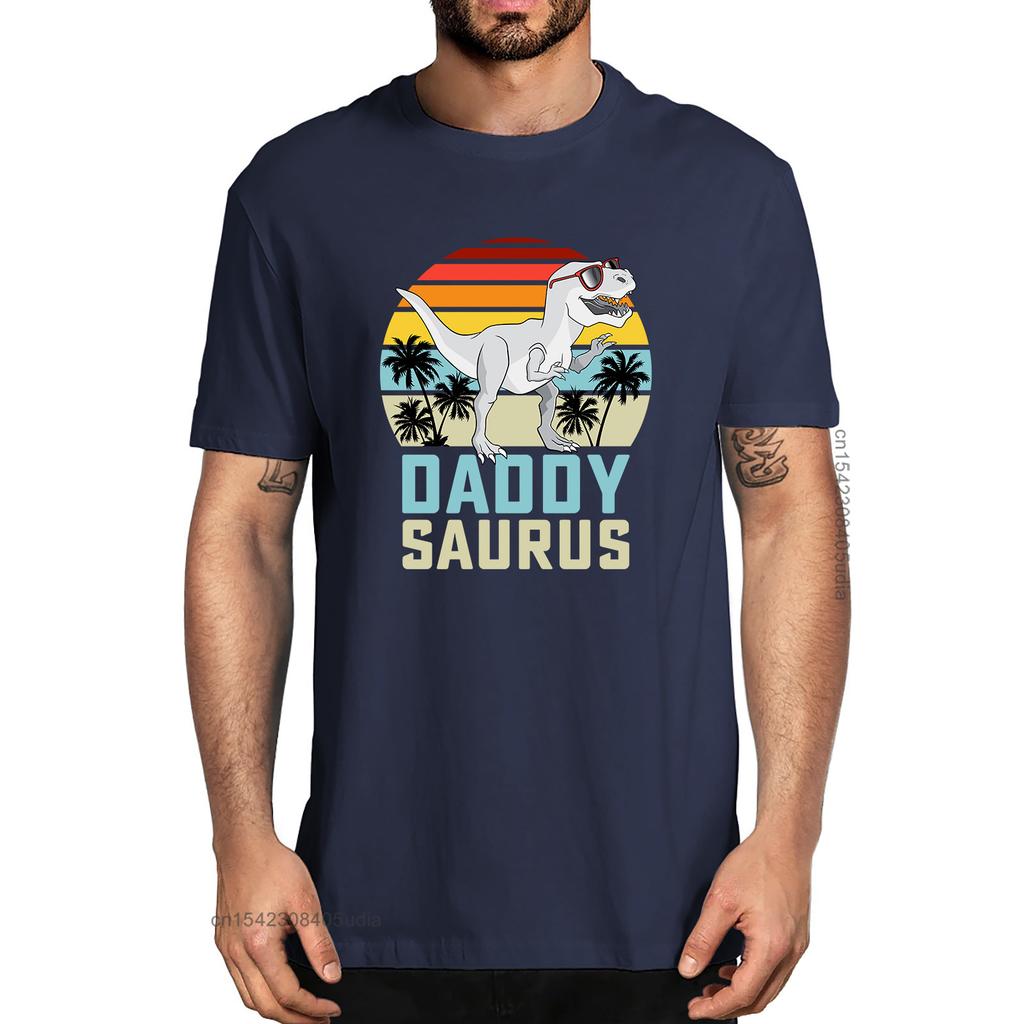 Unisex Daddysaurus T Rex Dinosaur Daddy Saurus Family Matching Fathers Day Gifts Funny Tshirt Unisexs 100 Cotton Designer Tshirt