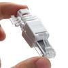 Горячий безвинтовой коннектор RJ45 Без обжимки Коннекторы Инструмент для Ethernet-кабеля CCTV Безвинтовой Crystal Head Штекер CAT6A RJ45 Коннектор