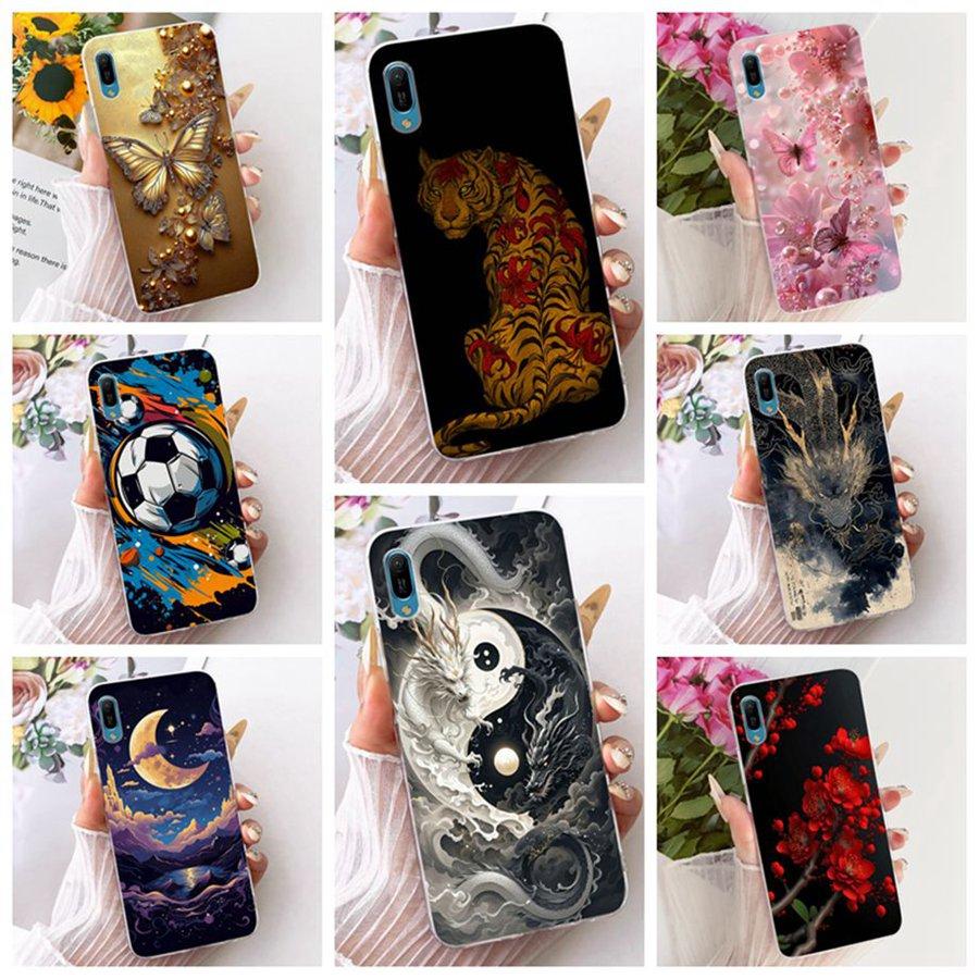For Huawei Y6 Pro 2019 Case Y 6 Prime Butterfly Silicone Soft Back Cover For Huawei Y6 Y 6 Pro 2019 Funda Case Cover Coque