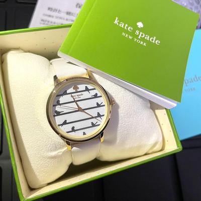 Used Kate Spade Bird Watch White Women's Gift Cute Accessory