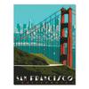Harbour City San Francisco Travel Poster Canvas Paintings Vintage Wall Kraft Poster Coated Wall Stickers Home Decor Picture Gift
