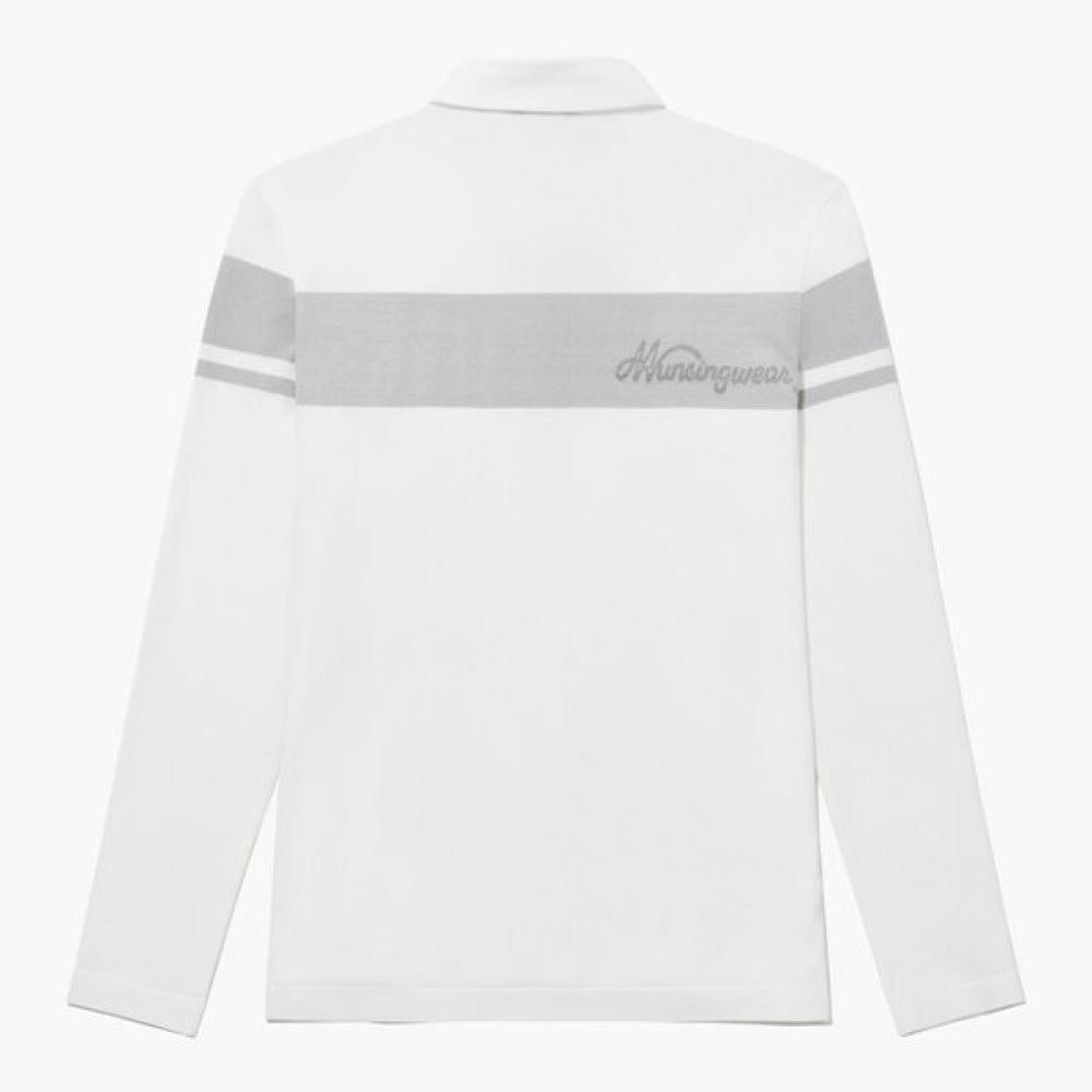 Munsingwear Men Hybrid Long Sleeve T shirT whiTe mr121mTl15