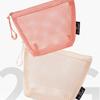 Mesh Cosmetic Bag Dopamine Sundries Storage Pouch Portable Zipper Coin Purse  Travel
