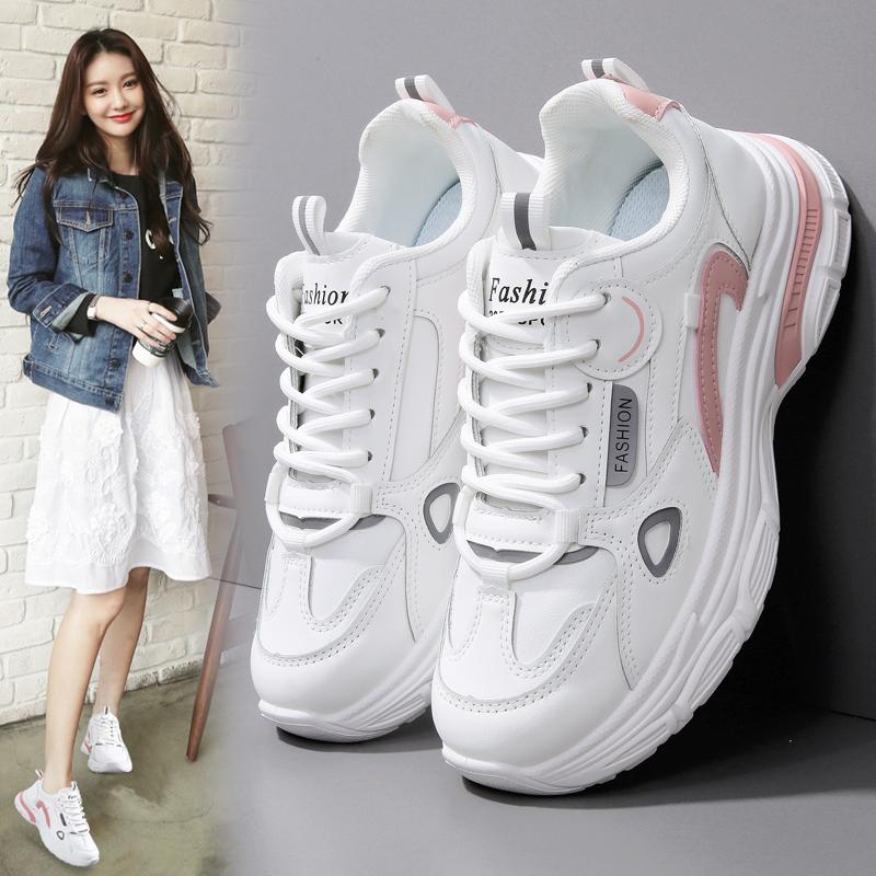 Sneakers autumn new large size one wear-resistant soft-soled dad shoes