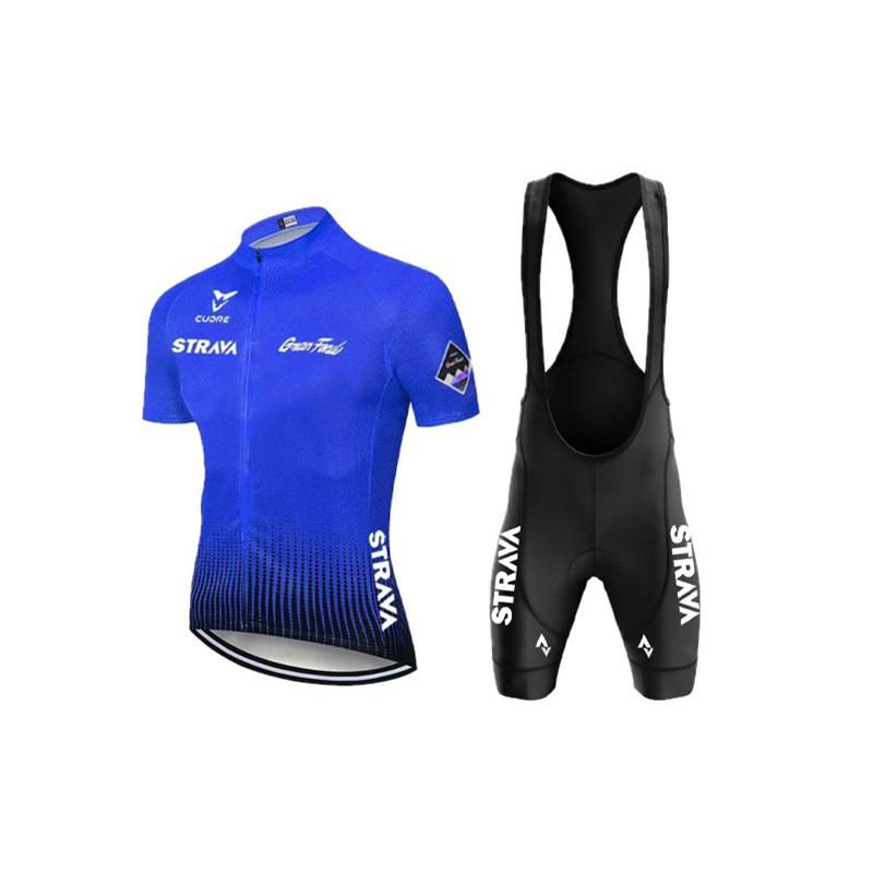 Men Women Cycling Jersey Set Short Sleeve Bib Shorts Quick Dry Stretch Bike Wear