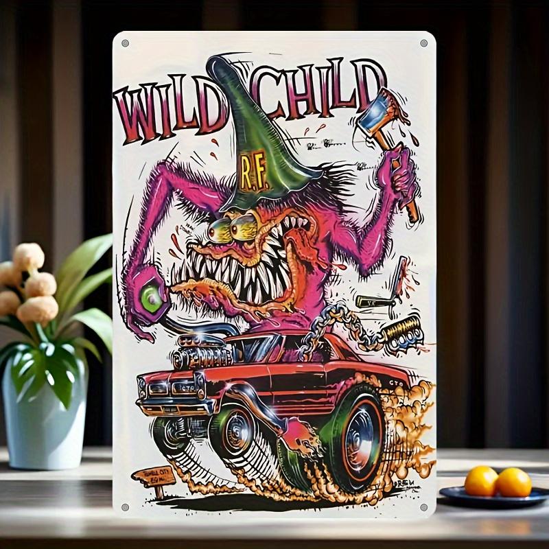 Vintage Rat Fink Metal Sign (es) - Rustic Wall Decor for Home, Bar, Garage,Patio | Durable,Waterproof