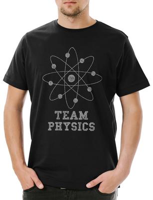 Команда Физика Мужская Футболка Мужские Женские Футболки Топ Учитель Веселый Учитель Профессор Физики Ботаник Гик