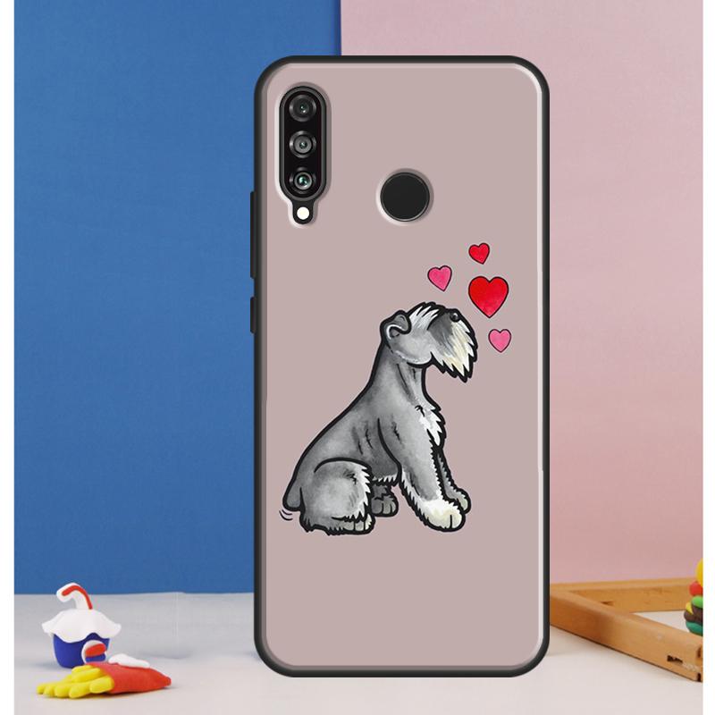 Cartoon Schnauzer Dog For Huawei Nova Y90 Y70 Y60 Y72 Y61 Y91 12s 12i 11i 7i 8i 9 10 SE P60 Pro P30 P40 Lite Case