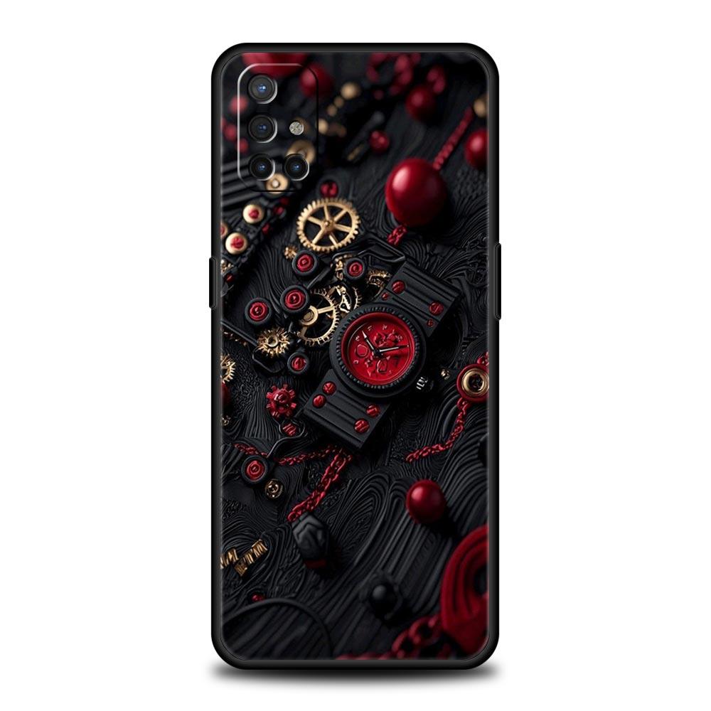 Механический узор шестеренки Чехол для телефона Для Oneplus 13R 13 12R 11 10T 10R Nord N100 N200 N10 10 9 9R 9RT CE 3 2 Z Pro Мягкий чехол из ТПУ