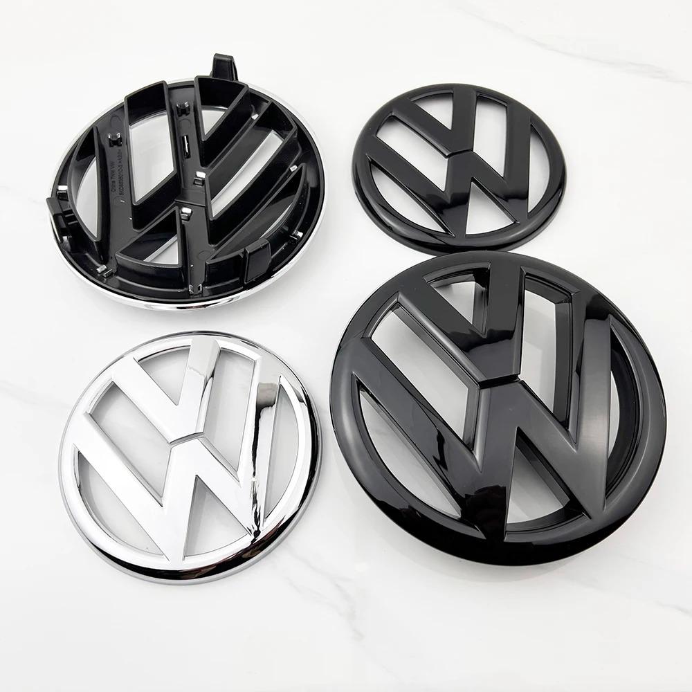 2pcs ABS 135mm Car Front Grille Badge and 110mm Rear Trunk Emblem Lid Logo Accessories For VW Golf 6 MK6 5K0853601C 5K0853630 Ev6