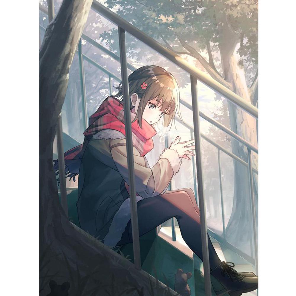 5d Алмазная картина Полный дрель Девушка Декор для дома Цветочная мозаика Изображение Стразы Подарок ручной работы