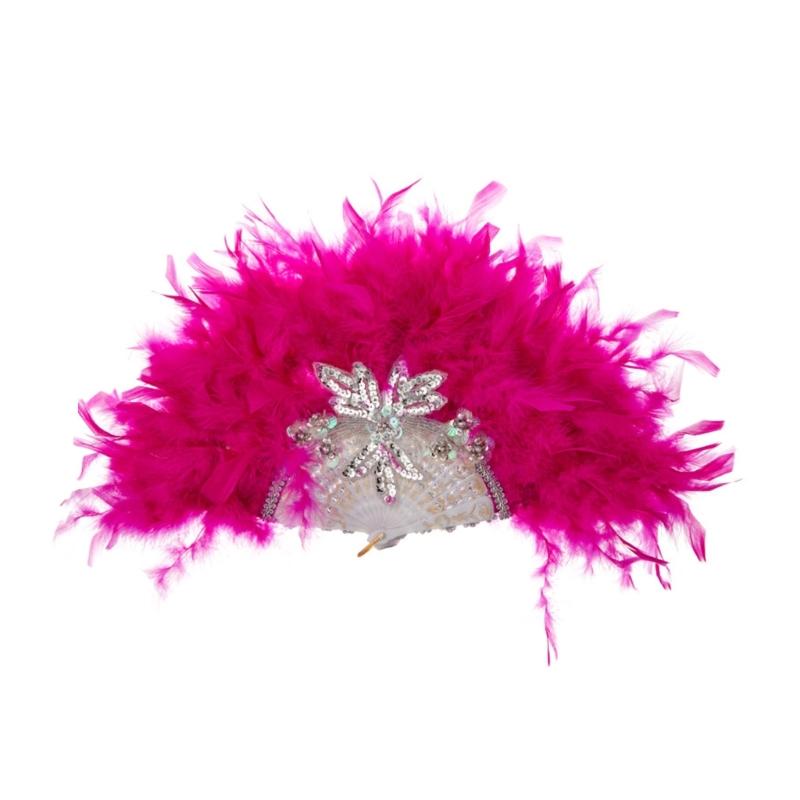 Chinese Hand Fan Feather Palaces Fan for Costume Props Party Dancing Performances Props Wedding Decorations Travel