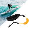 Stand Up Paddle Board Coiled Spring Leg Foot Rope Surfing Leash for Surfboard (Orange)