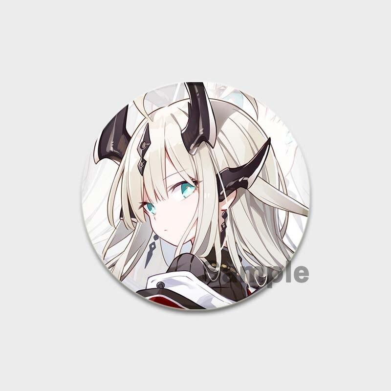 58 мм модные ювелирные аксессуары поп-игра Arknights эмалированные булавки эстетическая милая брошь ручной работы булавка мультяшный значок для рюкзака одежды