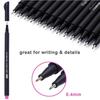 12/24/48/60/100 Colors Fineliner Color Pen Set 0.38mm Colored Sketch Drawing Pen Fine Point Marker Perfect for Journal Note Taking