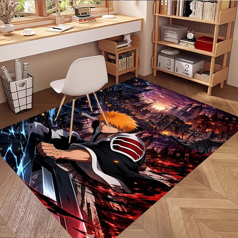 BLEACH Print Rug, Washable Floor Carpet, For Entryway Dorm Laundry Room Office Study, Home Decor Birthday Christmas Gift
