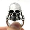 Кольцо с черепом из нержавеющей стали 316L Punk Biker Скелетное кольцо для мужчин