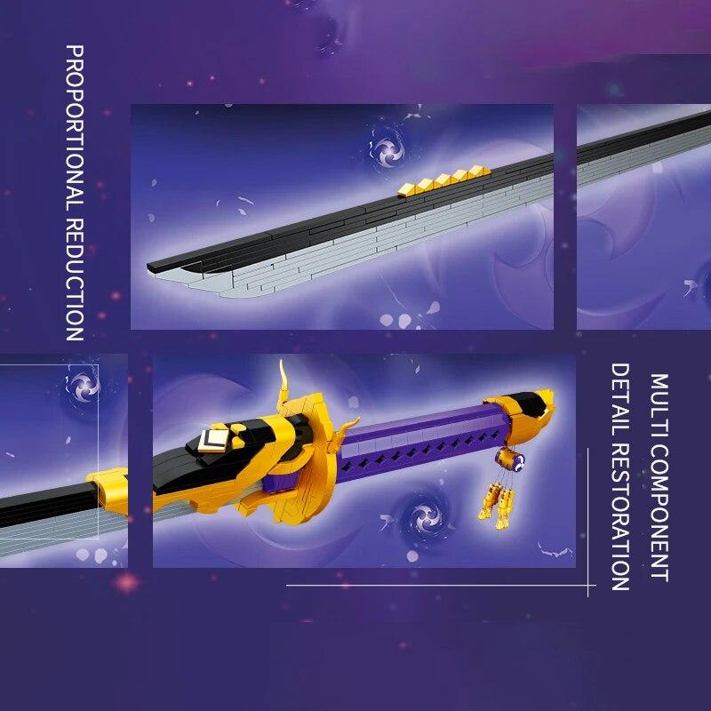 748 шт., строительные блоки для мечей, Tianmu Shadow Swords, MOC, модель в сборе, кирпичи, игрушки, украшение для рабочего стола, детские рождественские подарки