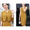 Женские элегантные рабочие комплекты блейзер однотонные платья комплекты весенняя офисная верхняя одежда наряды