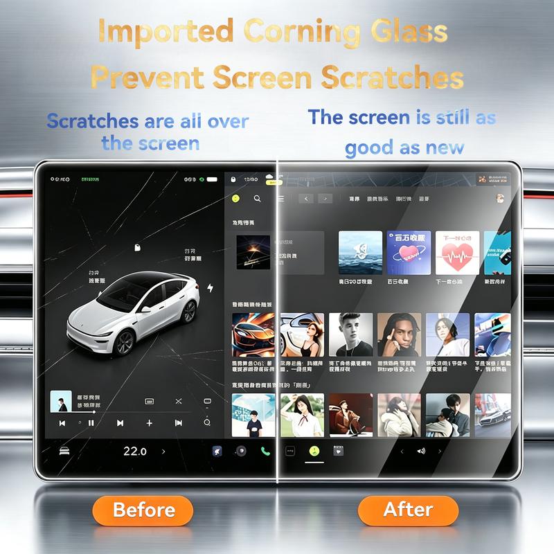 For Zeekr 7X 2024-2026 Screen Protector 16"Center 13.02"Dash LHD RHD Tempered Glass Film Anti-Scratch Glare Waterproof Interiors