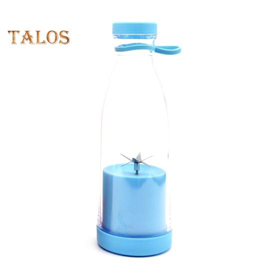 Электрическая соковыжималка объемом 380 мл, перезаряжаемая, смузи-машина с 6 лезвиями, дорожная бутылка без бисфенола А для льда, фруктов, овощей, портативный блендер для домашнего/уличного использования