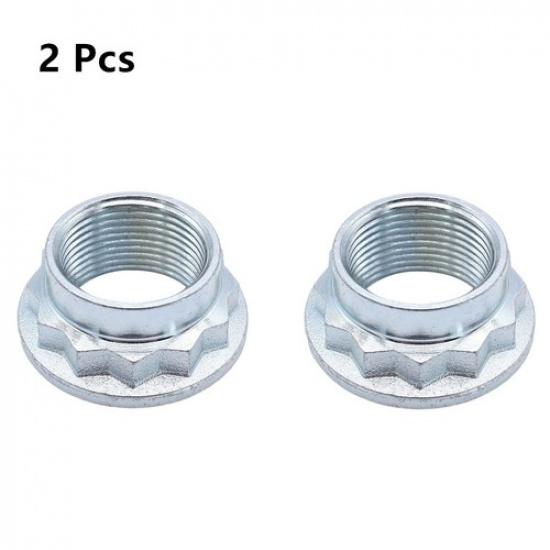 2X Rear Drive Shaft Axle Hub Nut For BMW E36 E46 E81 E82 E87 E88 E90 E92 F30 F31
