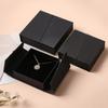 Dual-opening Jewelry Packaging Box Kraft Paper Flip Cover Paper Jewelry Box  Gift