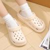 Thick Soled Perforated Shoes for Women, Sandals for Wearing, Height Increasing Slippers, Hiking Beach Sandals