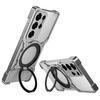 For Samsung Galaxy S25 Ultra Case Kickstand Metal Bumper Magnetic Phone Cover