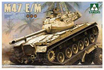 TAKOM 1/35 Танк армии США M47E/M 2-в-1 Пластиковая модель TKO2072