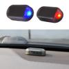 Car Solar Power Simulated Dummy Alarm Warning Anti Theft LED Flashing Security Light